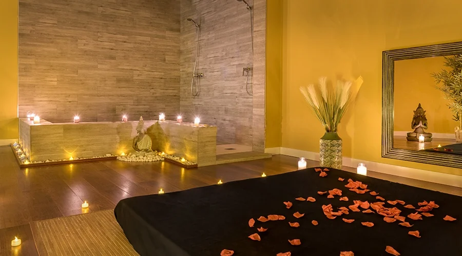Water Suite with water pool, double shower and tatami